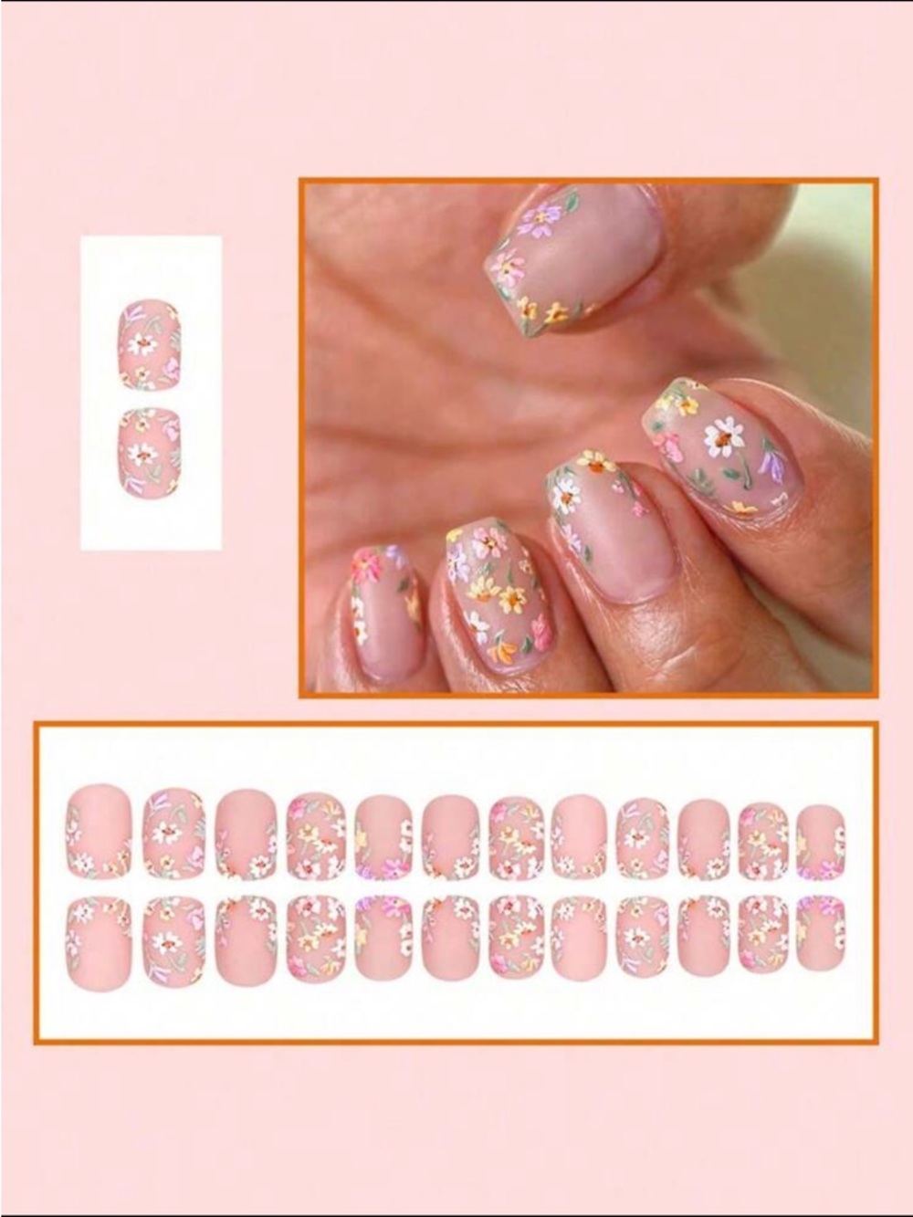 Floral Garden Nails NWT - Picture 3 of 4